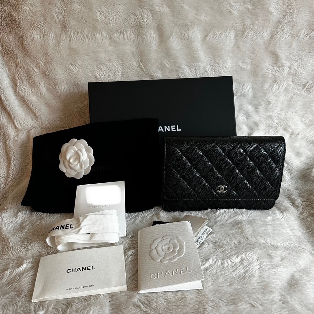 Chanel Black Caviar Wallet on Chain